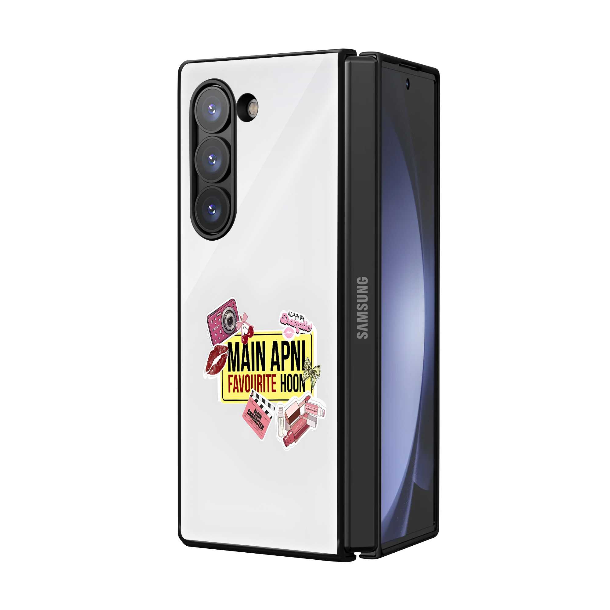 That Girl Vibes Samsung Z Fold Glass Case