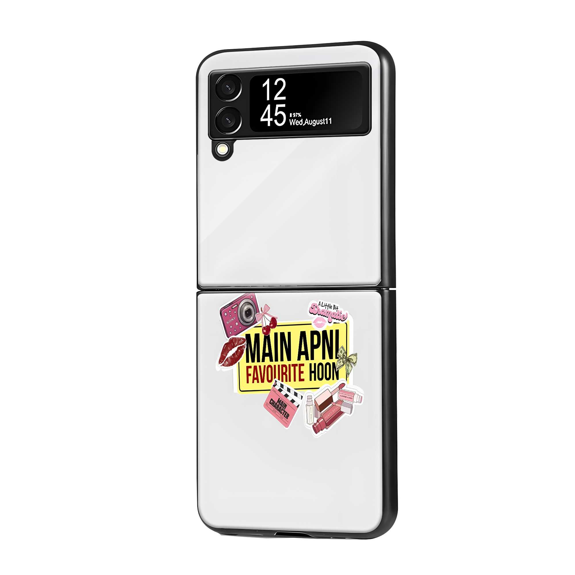 That Girl Vibes Samsung Z Flip Glass Case