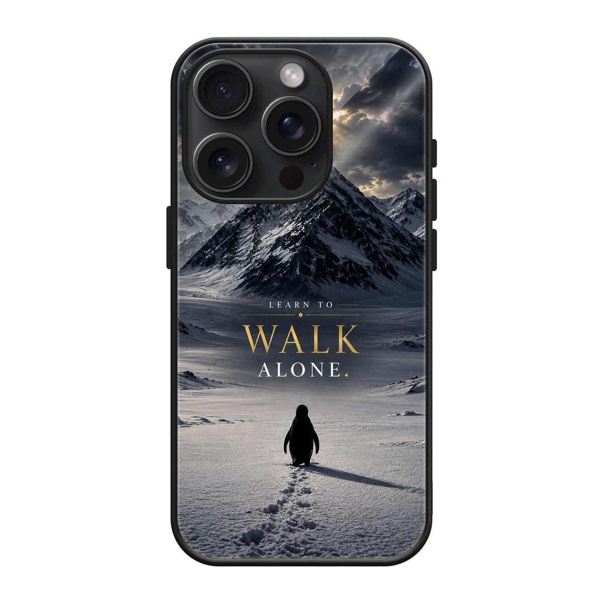 The Alone Penguin Glass Case