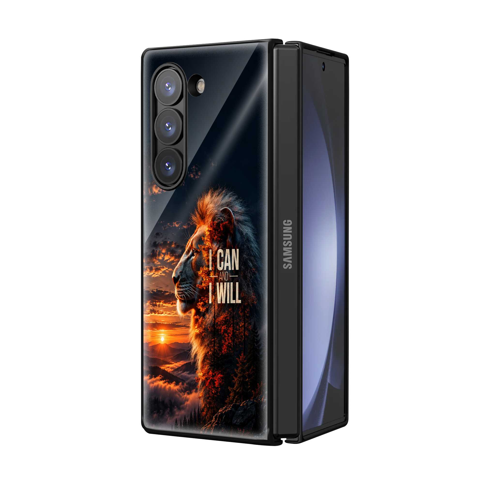 The Mane Samsung Z Fold Glass Case Secondary image