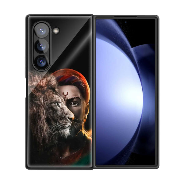 The Maratha Roar Samsung Z Fold Glass Case