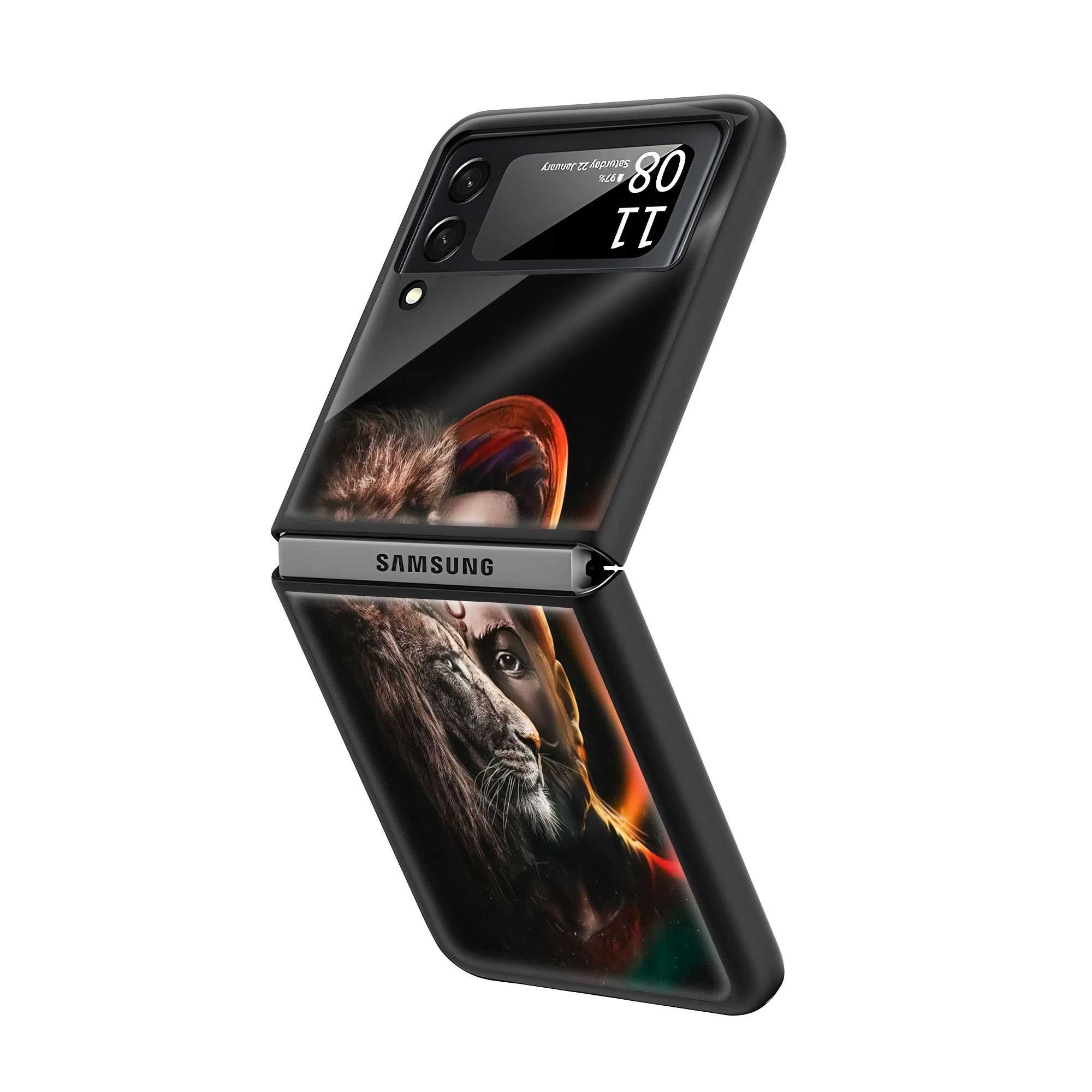 The Maratha Roar Samsung Z Flip Glass Case