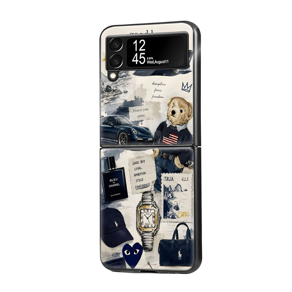 The Prep Club Samsung Z Flip Glass Case Main image