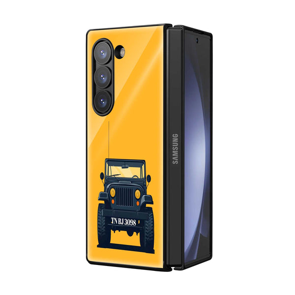 The Retro Rig Samsung Z Fold Glass Case
