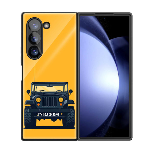 The Retro Rig Samsung Z Fold Glass Case