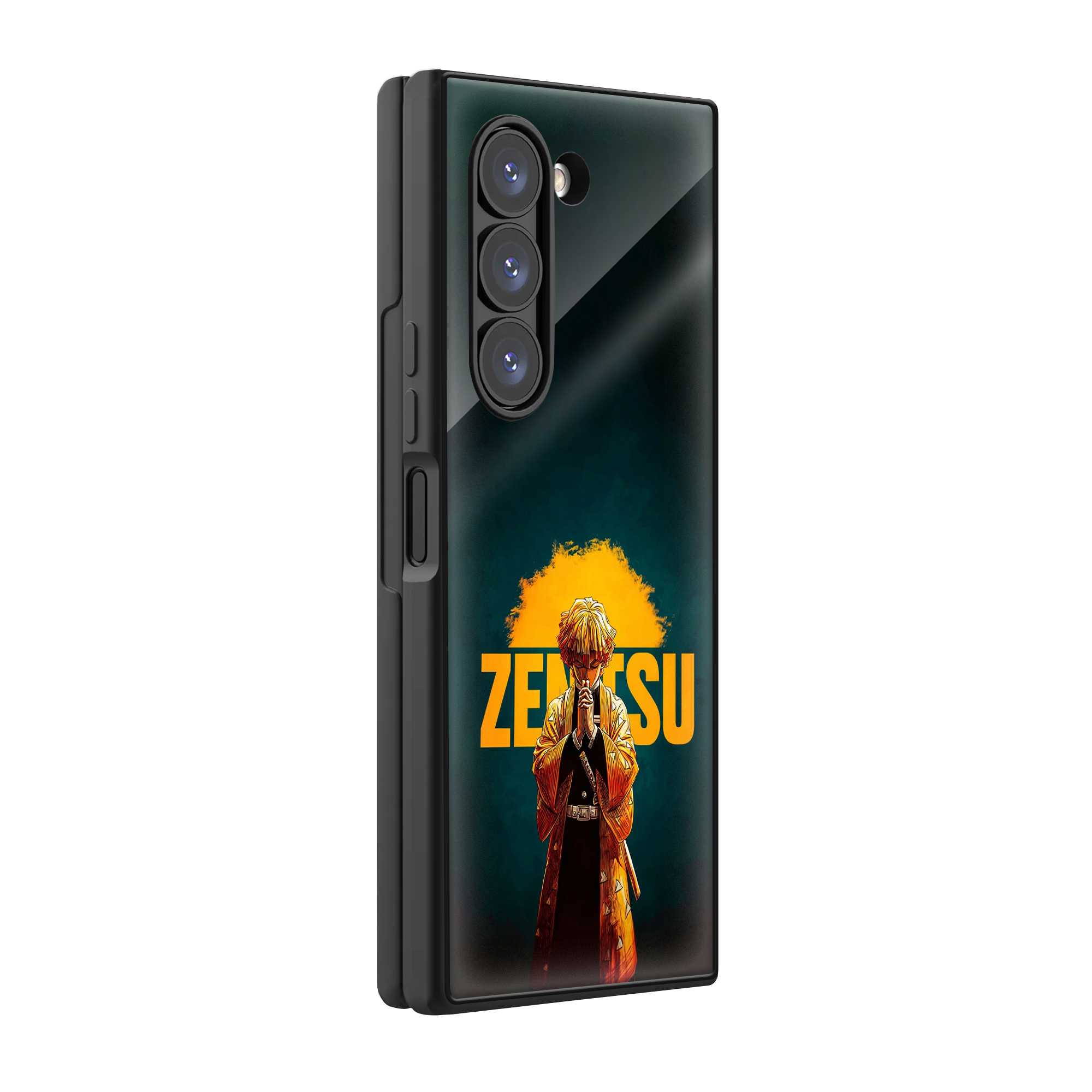 Thunder Zenitsu Samsung Z Fold Glass Case