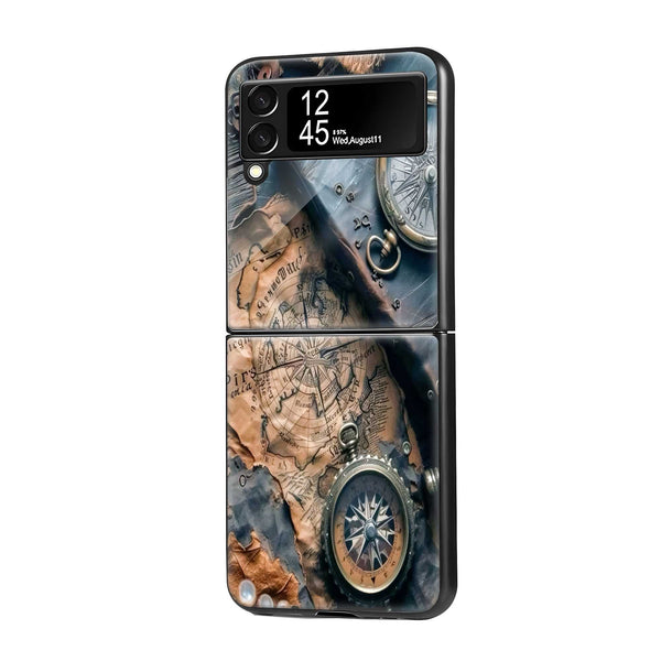 Timeless Adventure Samsung Z Flip Glass Case