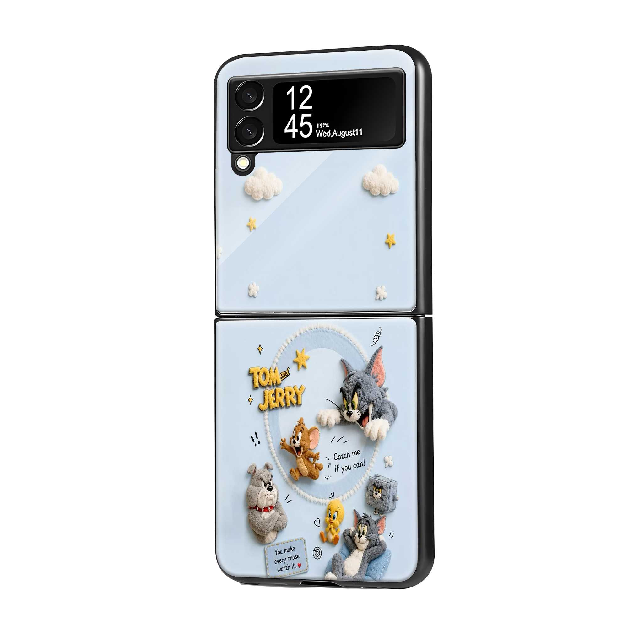 Tom, Jerry & Buddies Samsung Z Flip Glass Case Main image