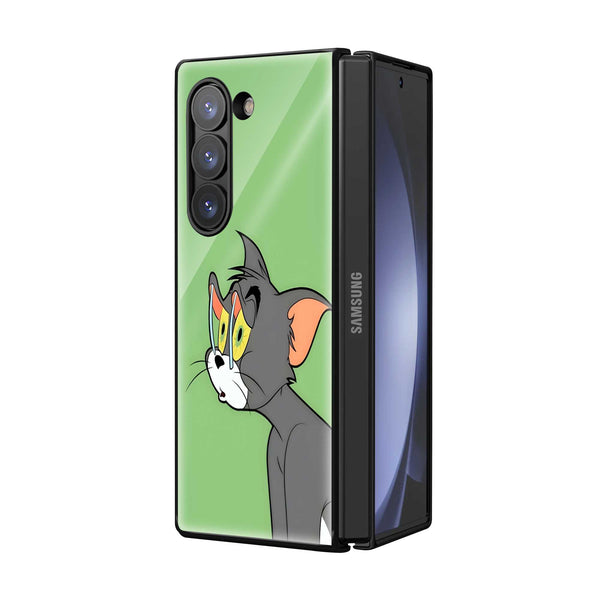 Tom's Teary Eyes Samsung Z Fold Glass Case