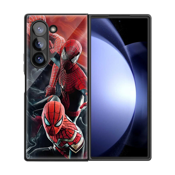 Triple Web Strike Samsung Z Fold Glass Case