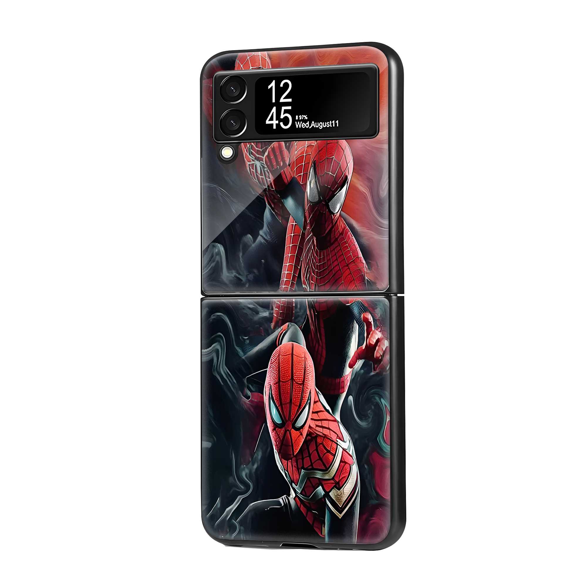 Triple Web Strike Samsung Z Flip Glass Case Main image