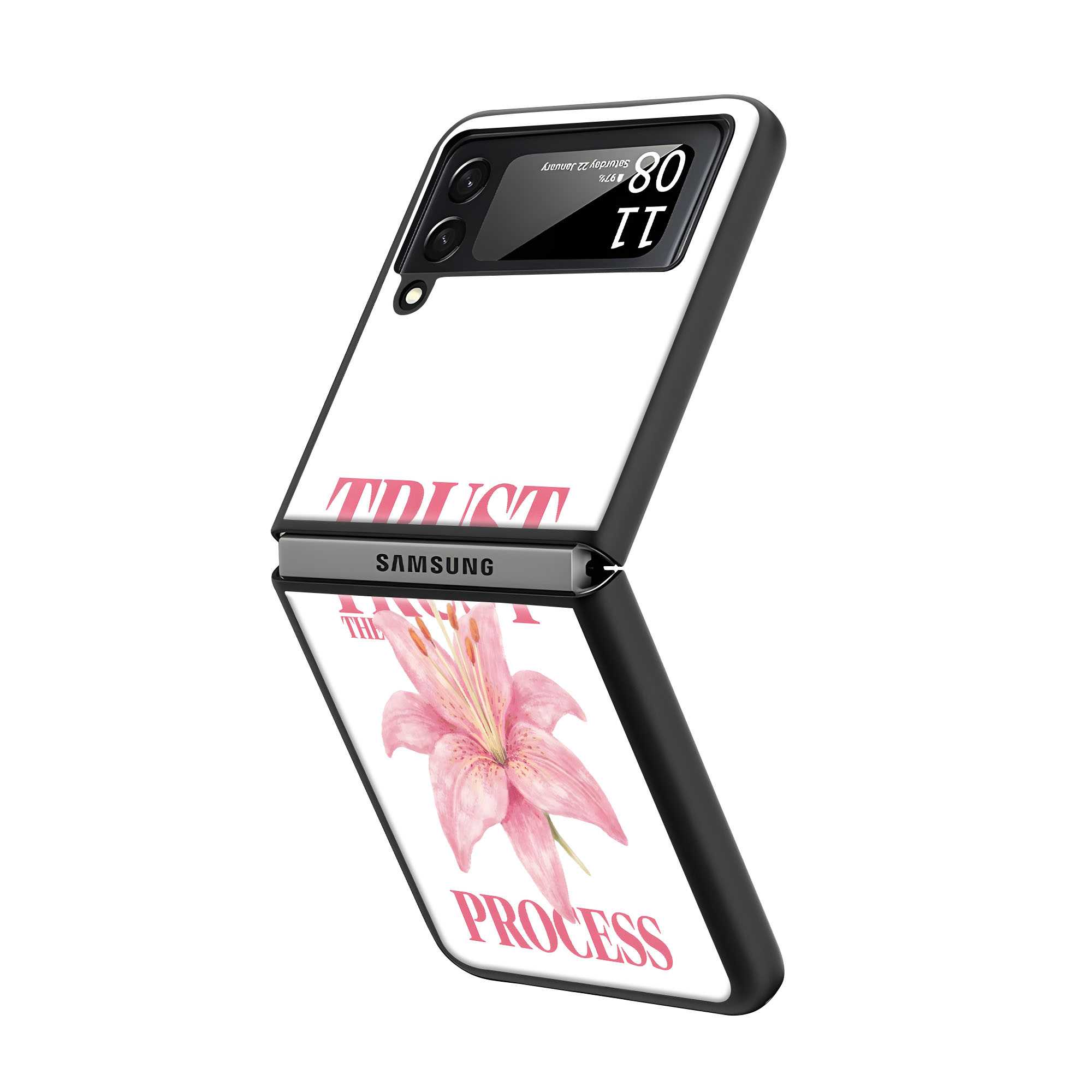Trust the Process Samsung Z Flip Glass Case