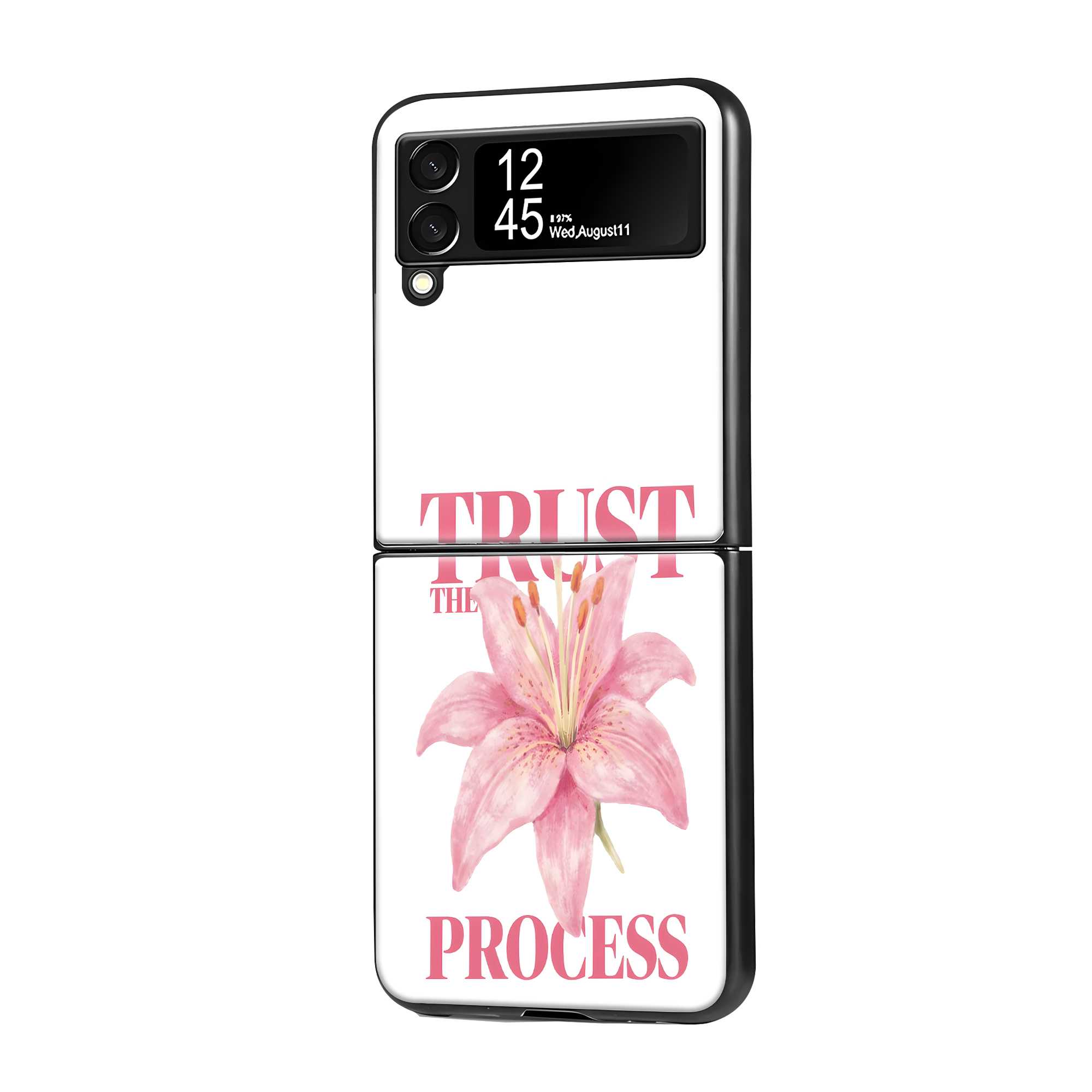 Trust the Process Samsung Z Flip Glass Case