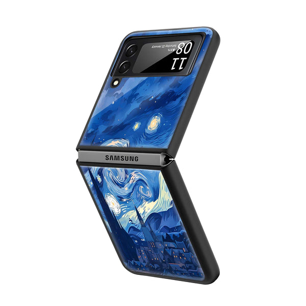 Twilight Waves Samsung Z Flip Glass Case