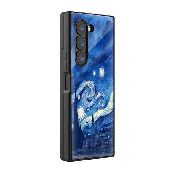 Twilight Waves Samsung Z Fold Glass Case