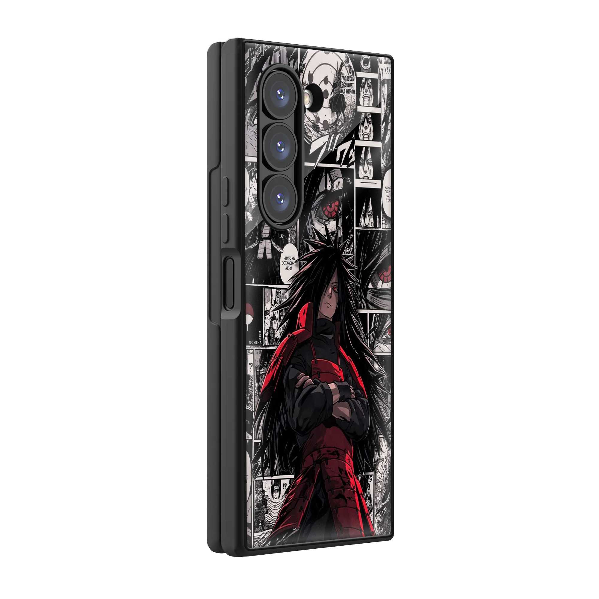 Uchiha Legacy Samsung Z Fold Glass Case