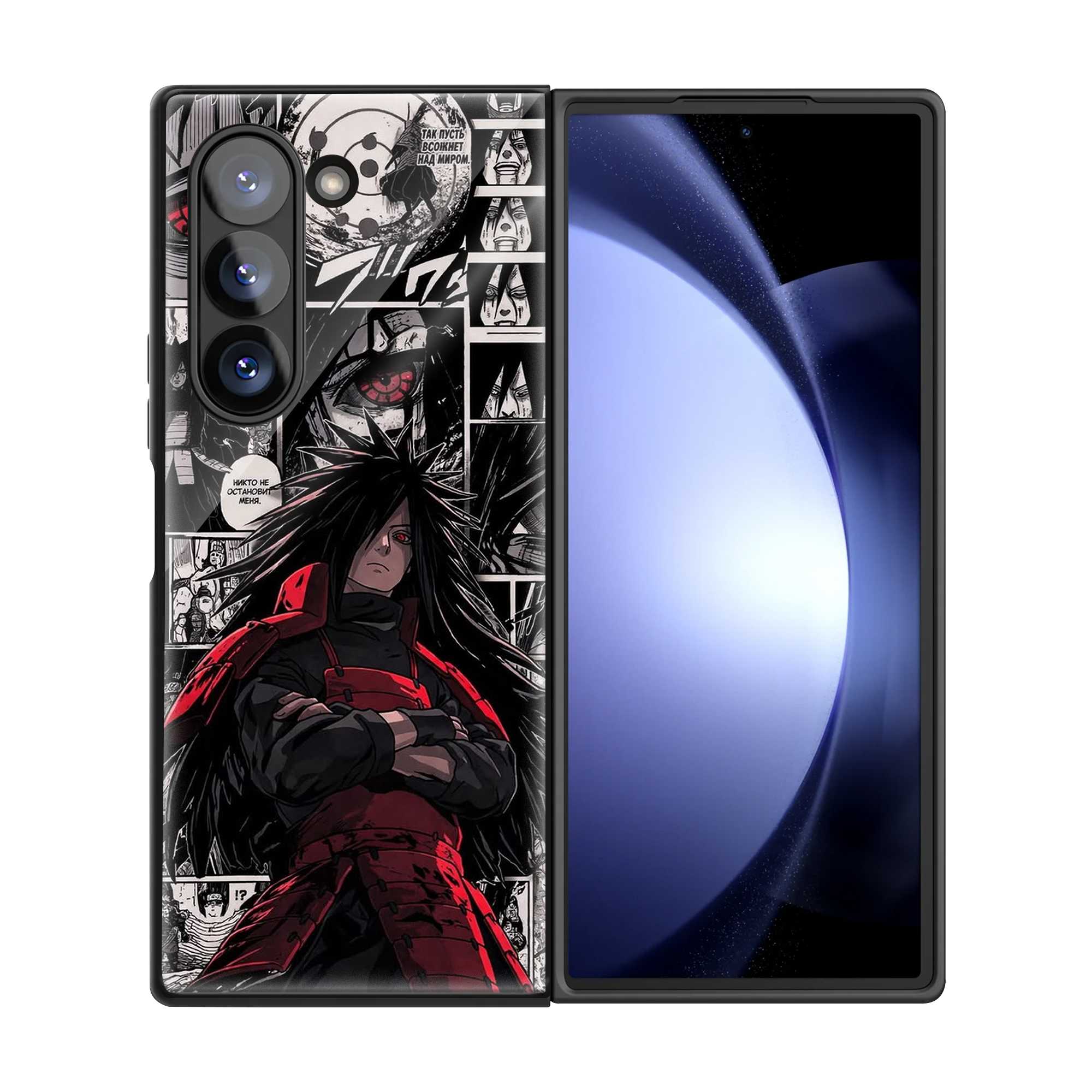 Uchiha Legacy Samsung Z Fold Glass Case