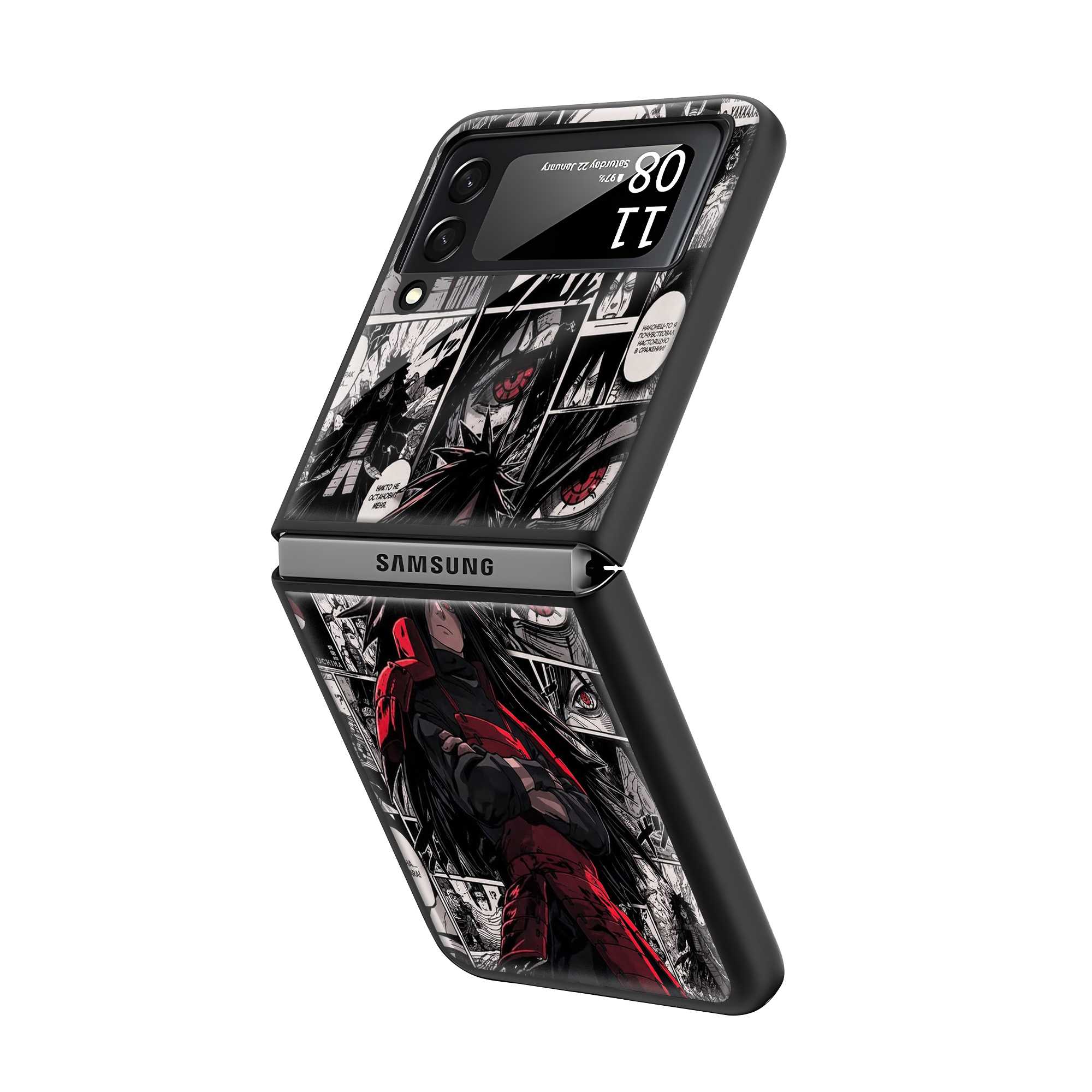 Uchiha Legacy Samsung Z Flip Glass Case