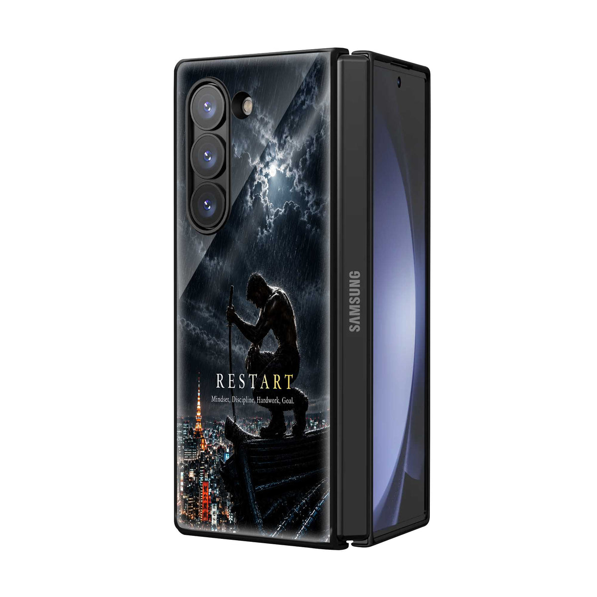Unbroken Mindset Samsung Z Fold Glass Case