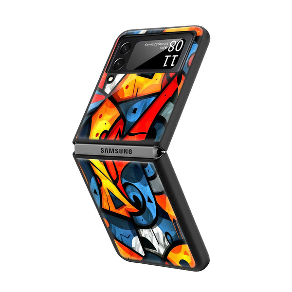 Urban Abstract Samsung Z Flip Glass Case