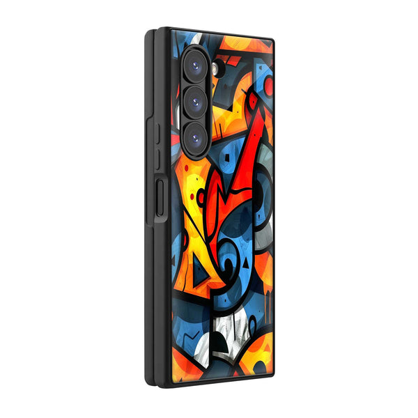 Urban Abstract Samsung Z Fold Glass Case