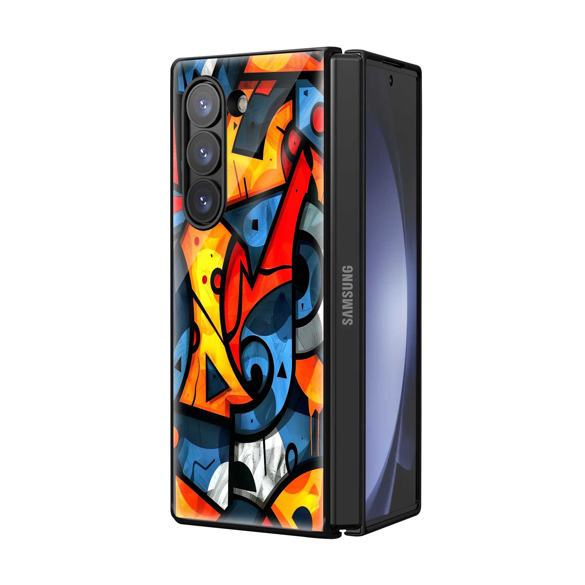 Urban Abstract Samsung Z Fold Glass Case