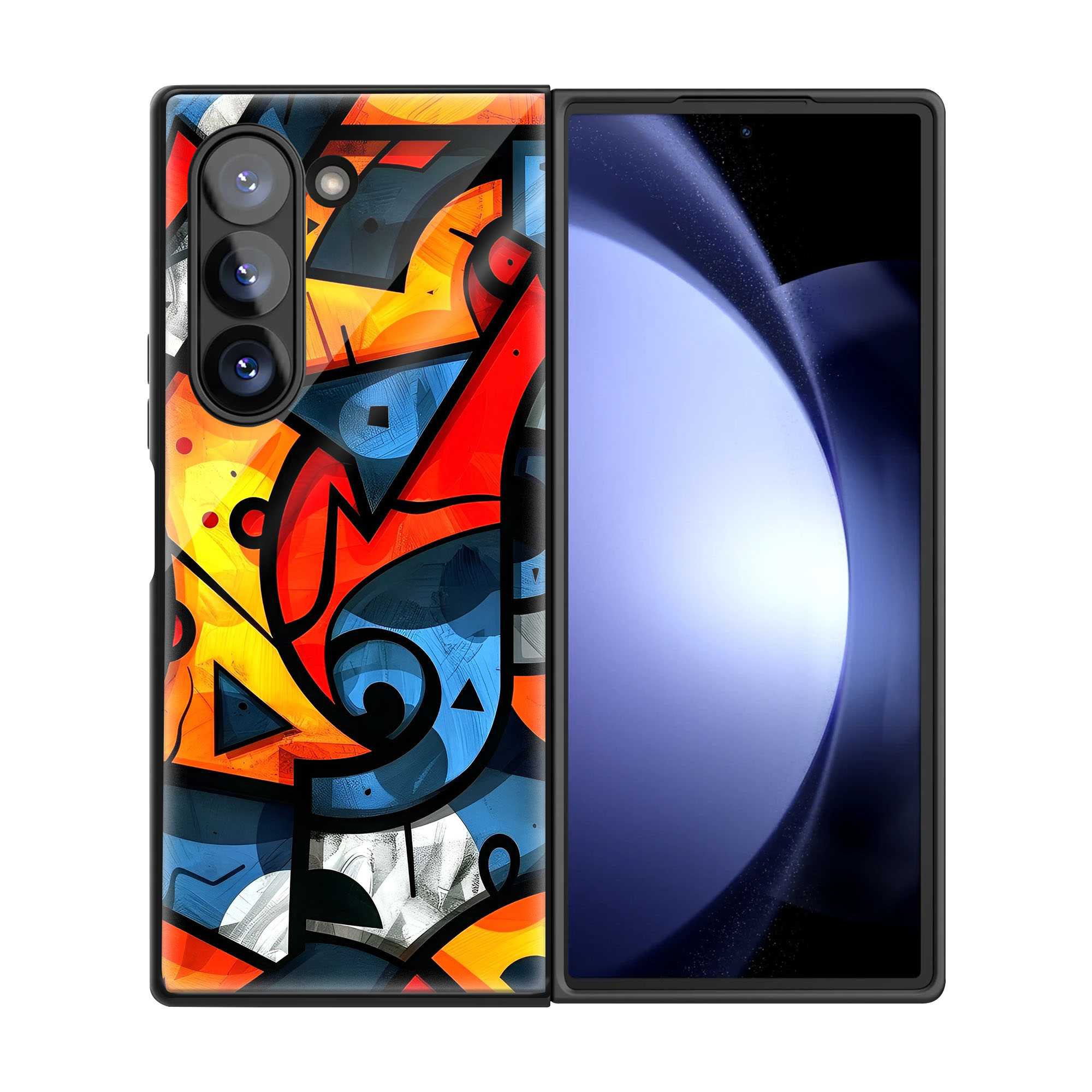 Urban Abstract Samsung Z Fold Glass Case