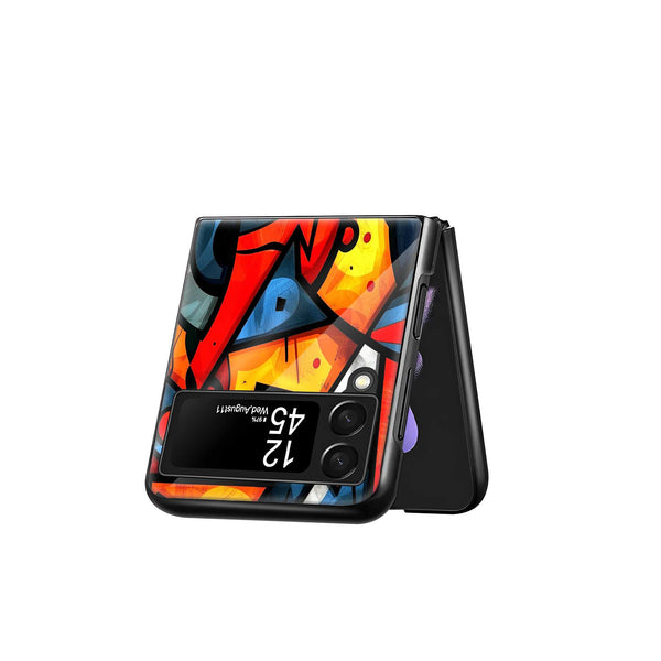 Urban Abstract Samsung Z Flip Glass Case