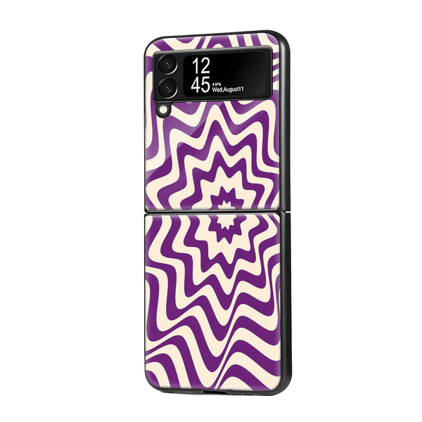 Vector Graphic Samsung Z Flip Glass Case