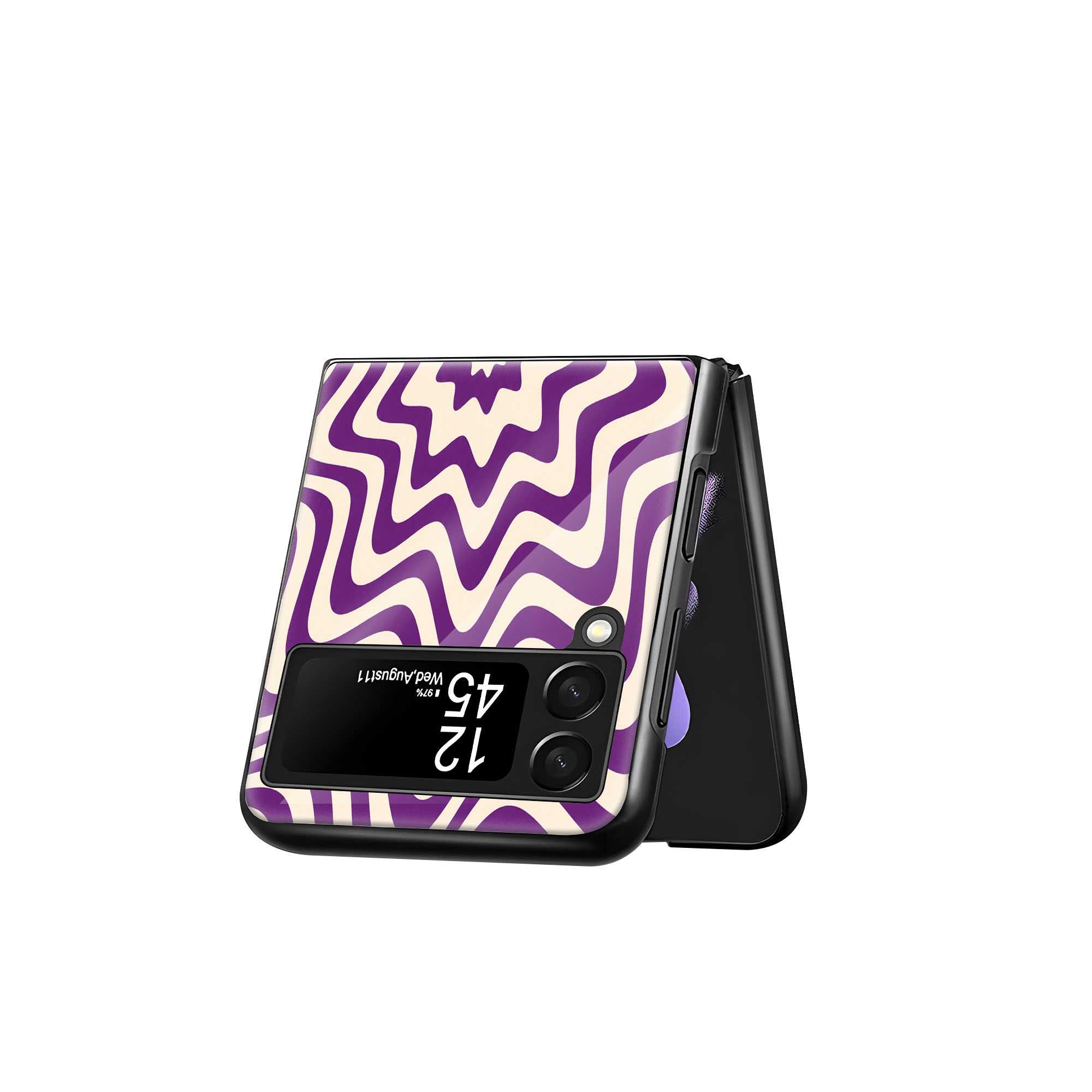 Vector Graphic Samsung Z Flip Glass Case