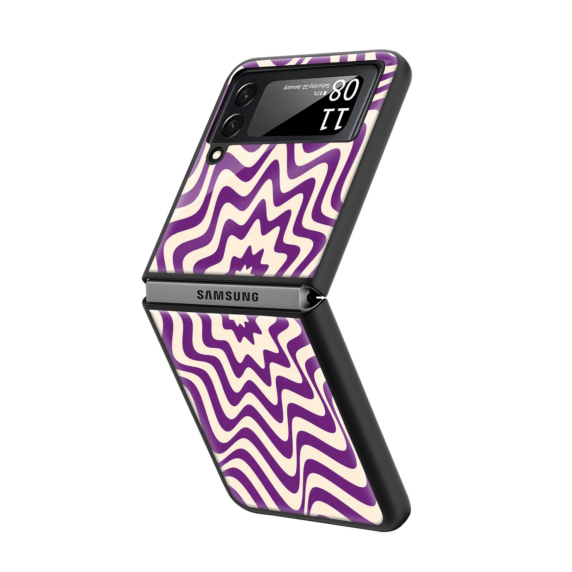 Vector Graphic Samsung Z Flip Glass Case
