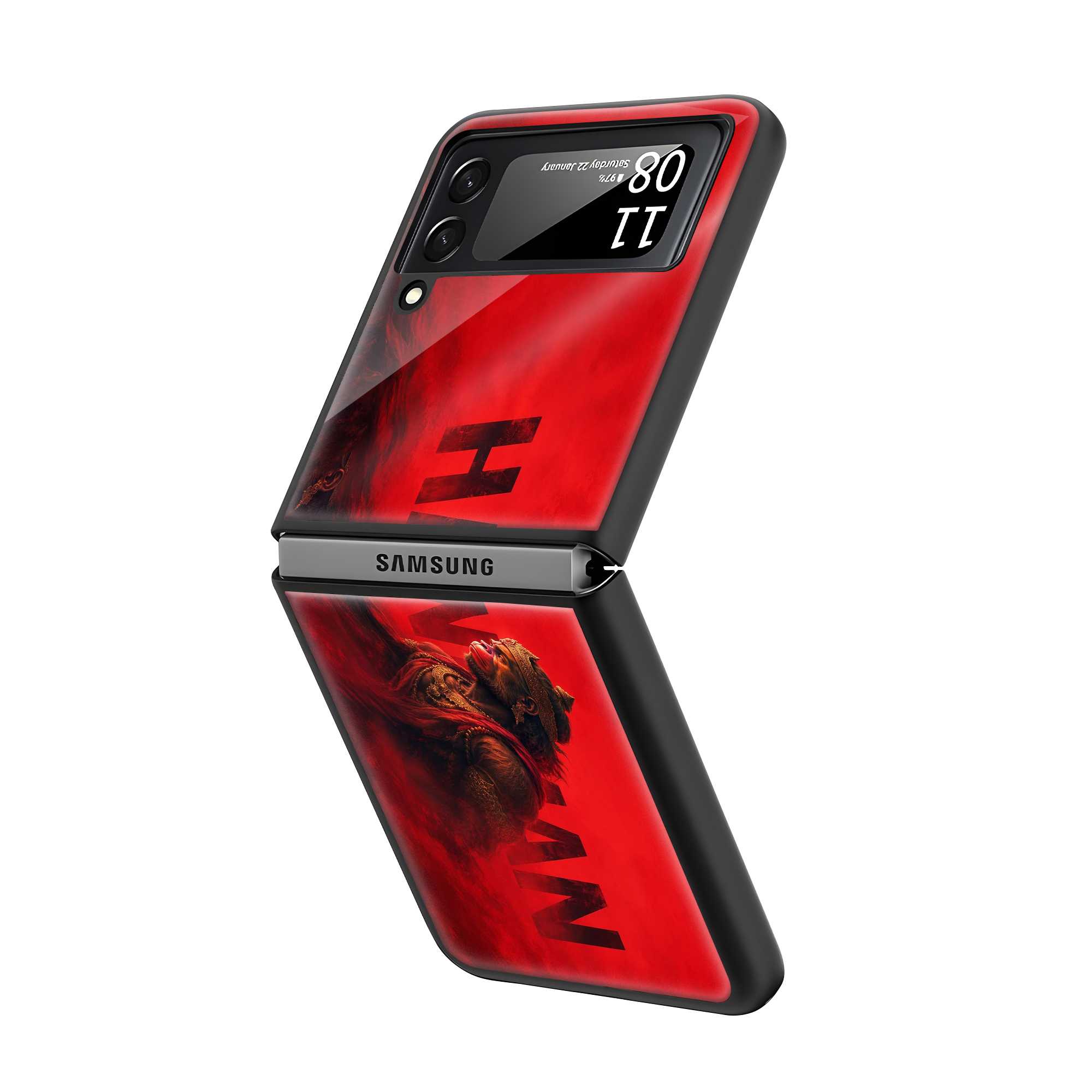 Veer Bajrang Samsung Z Flip Glass Case