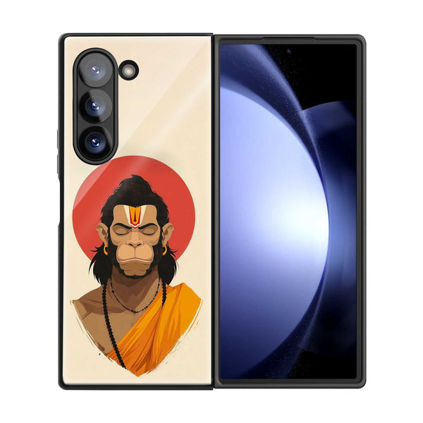 Veer Hanuman Samsung Z Fold Glass Case