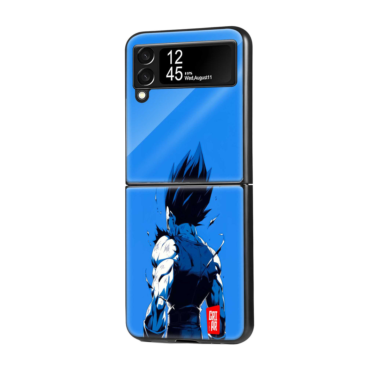Vegeta Blue Rage Samsung Z Flip Glass Case