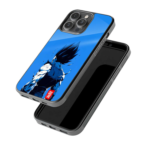 Vegeta Blue Rage Glass Case