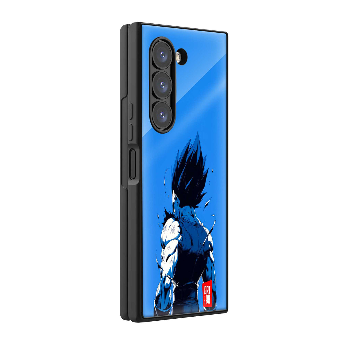 Vegeta Blue Rage Samsung Z Fold Glass Case
