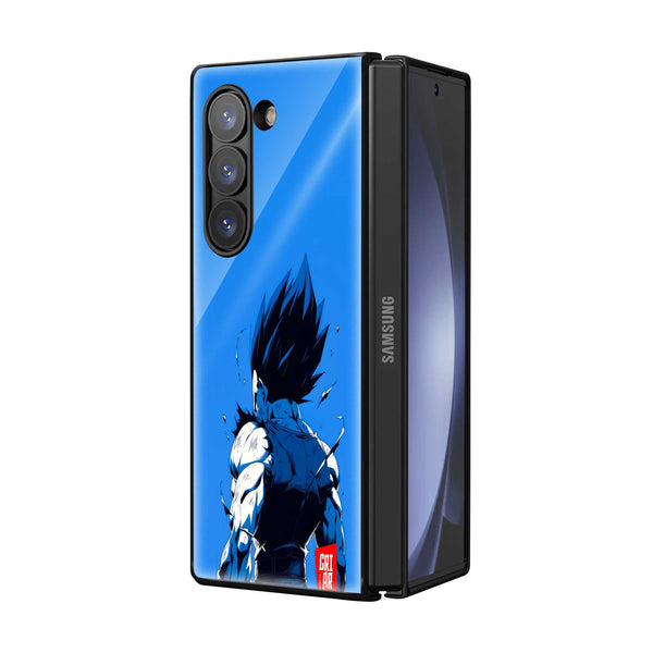 Vegeta Blue Rage Samsung Z Fold Glass Case