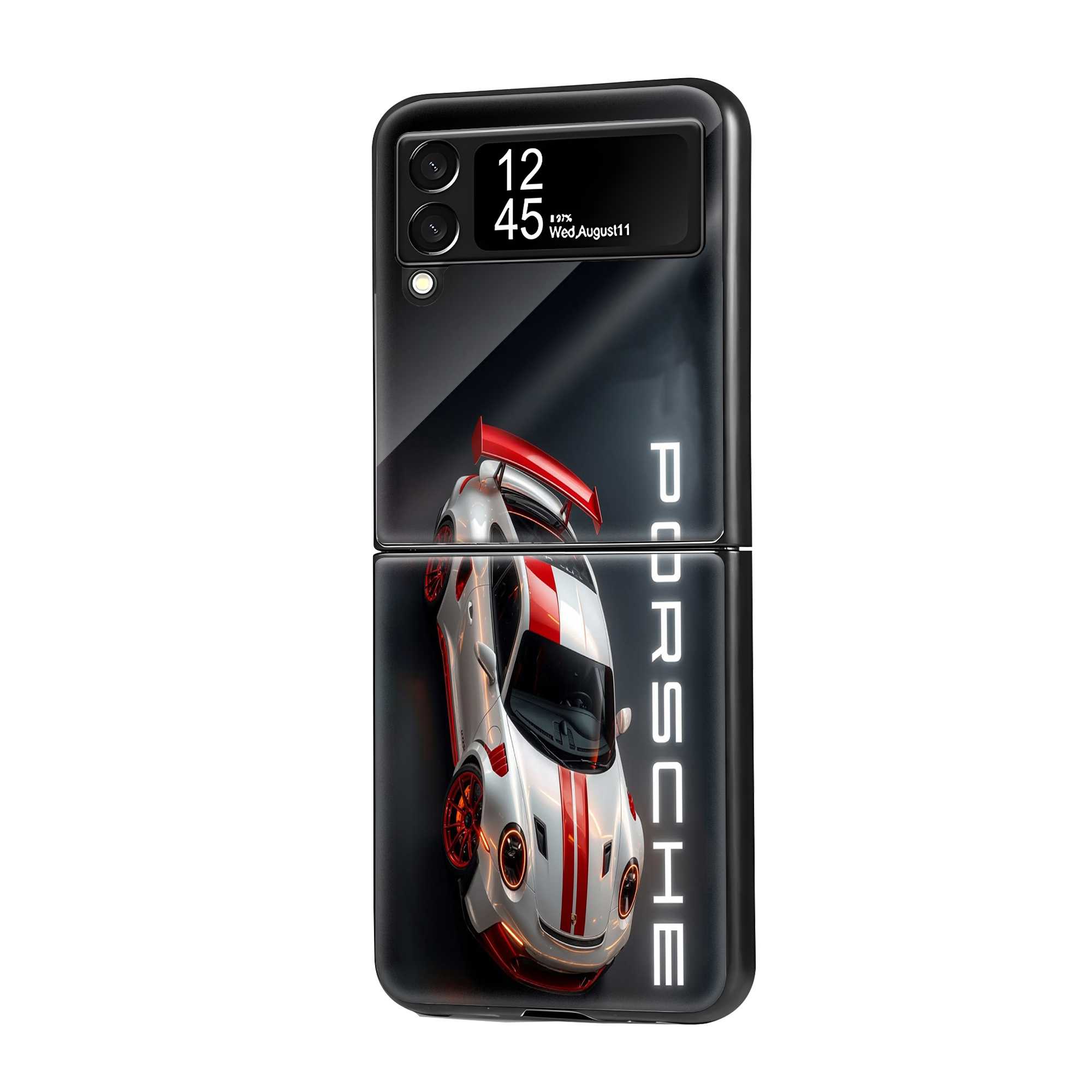 Velocity White Samsung Z Flip Glass Case
