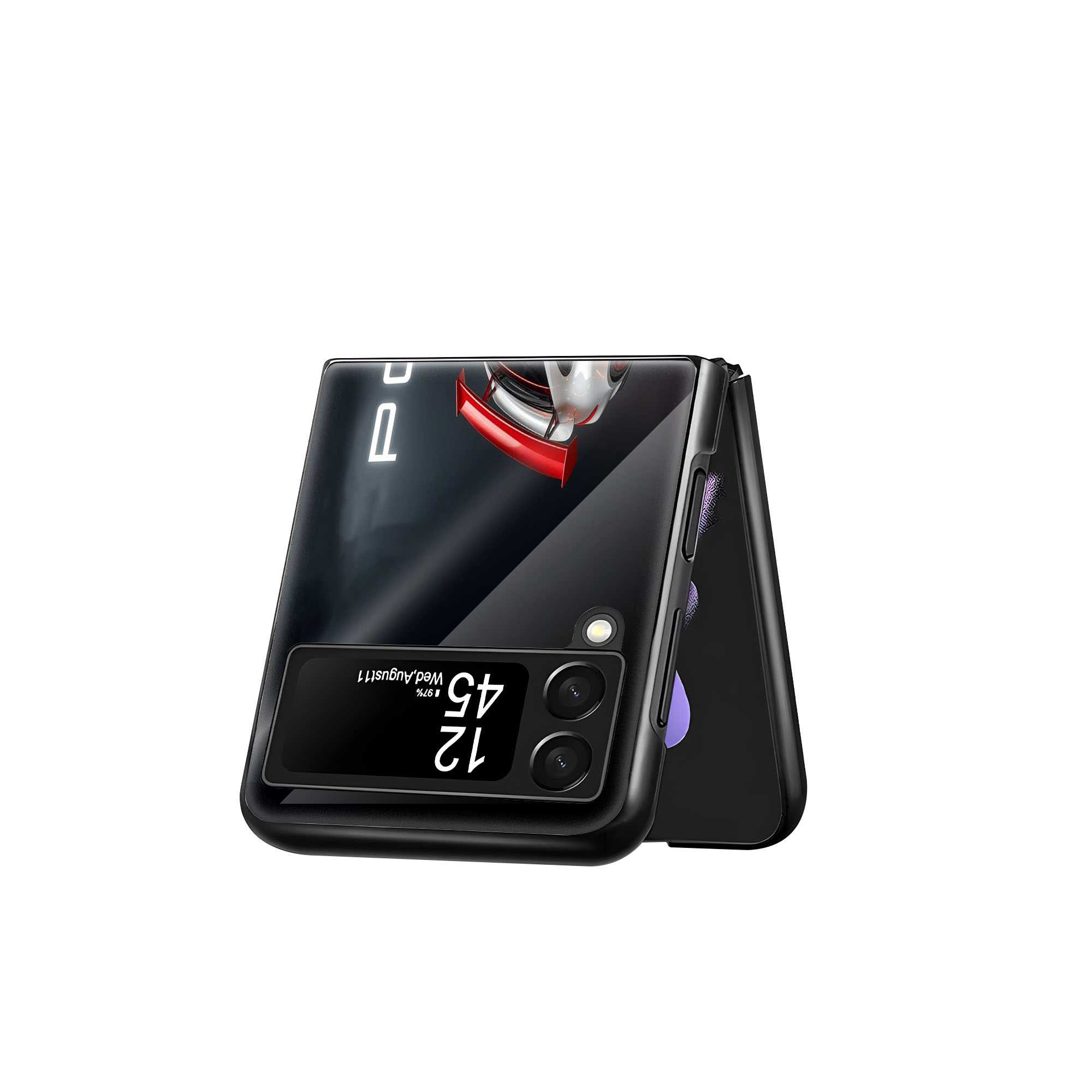 Velocity White Samsung Z Flip Glass Case