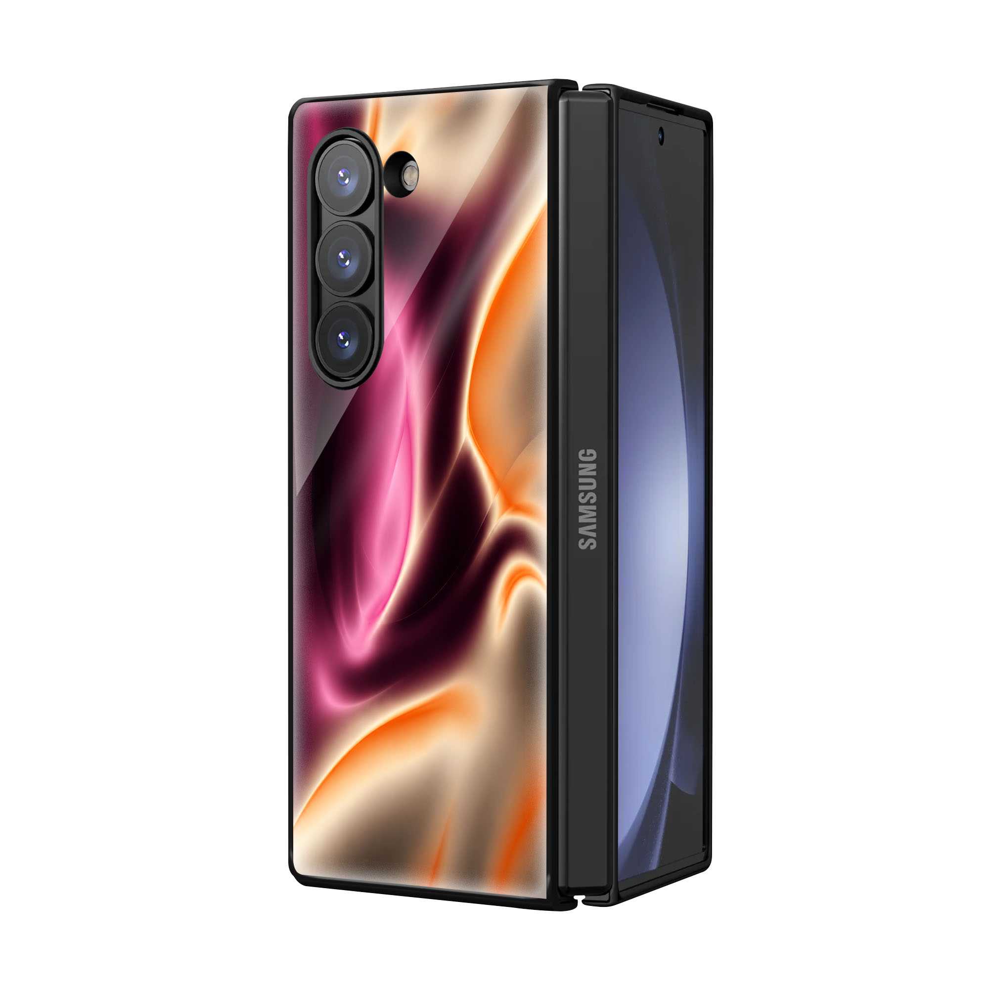 Velvet Flow Samsung Z Fold Glass Case
