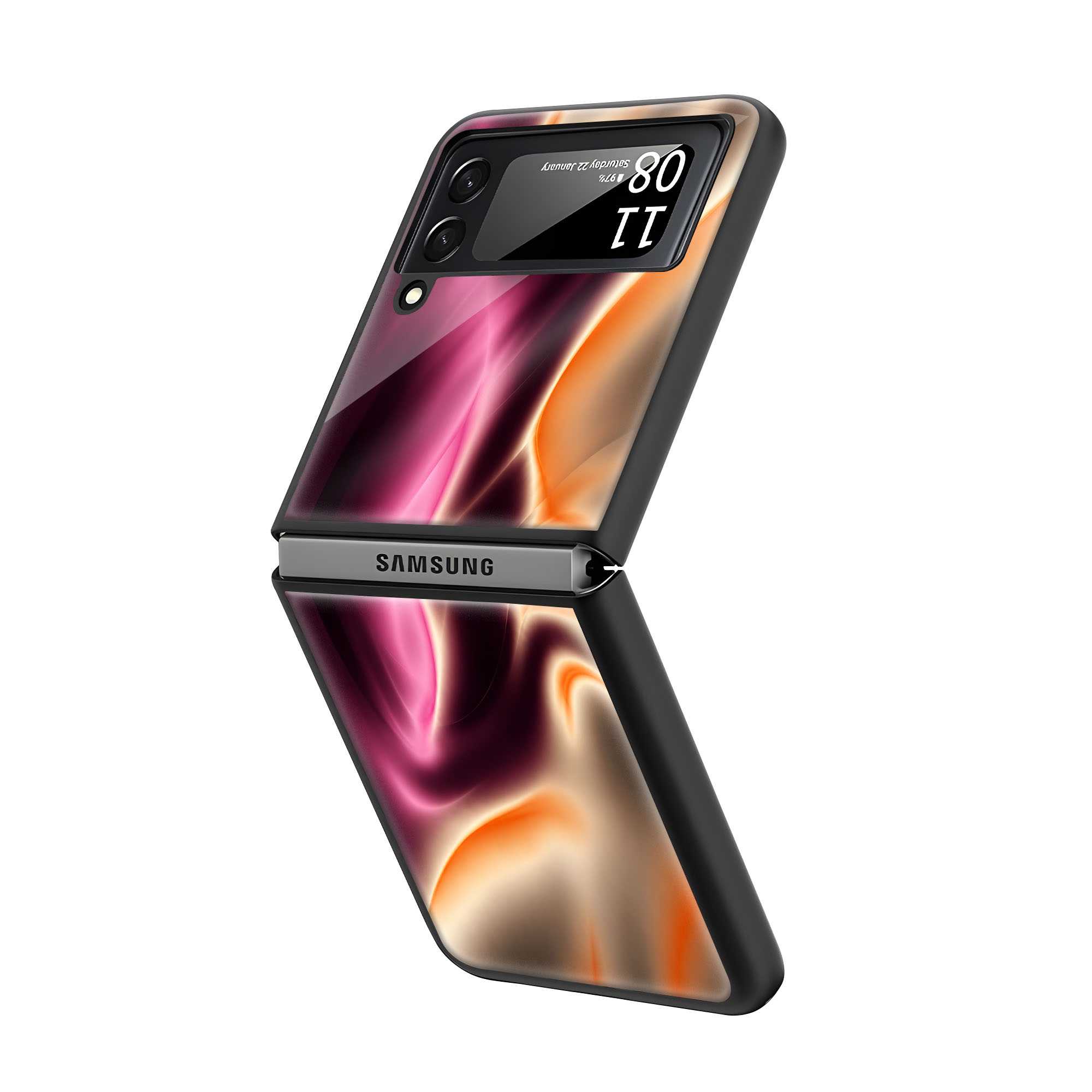 Velvet Flow Samsung Z Flip Glass Case