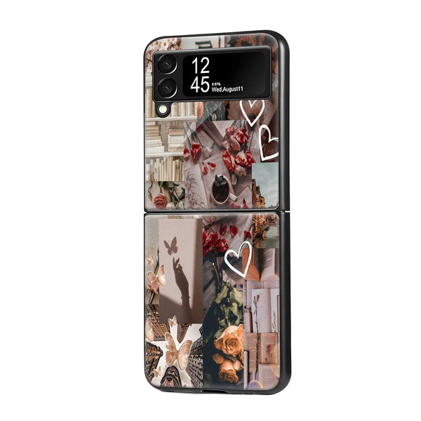 Vintage Bloom Samsung Z Flip Glass Case