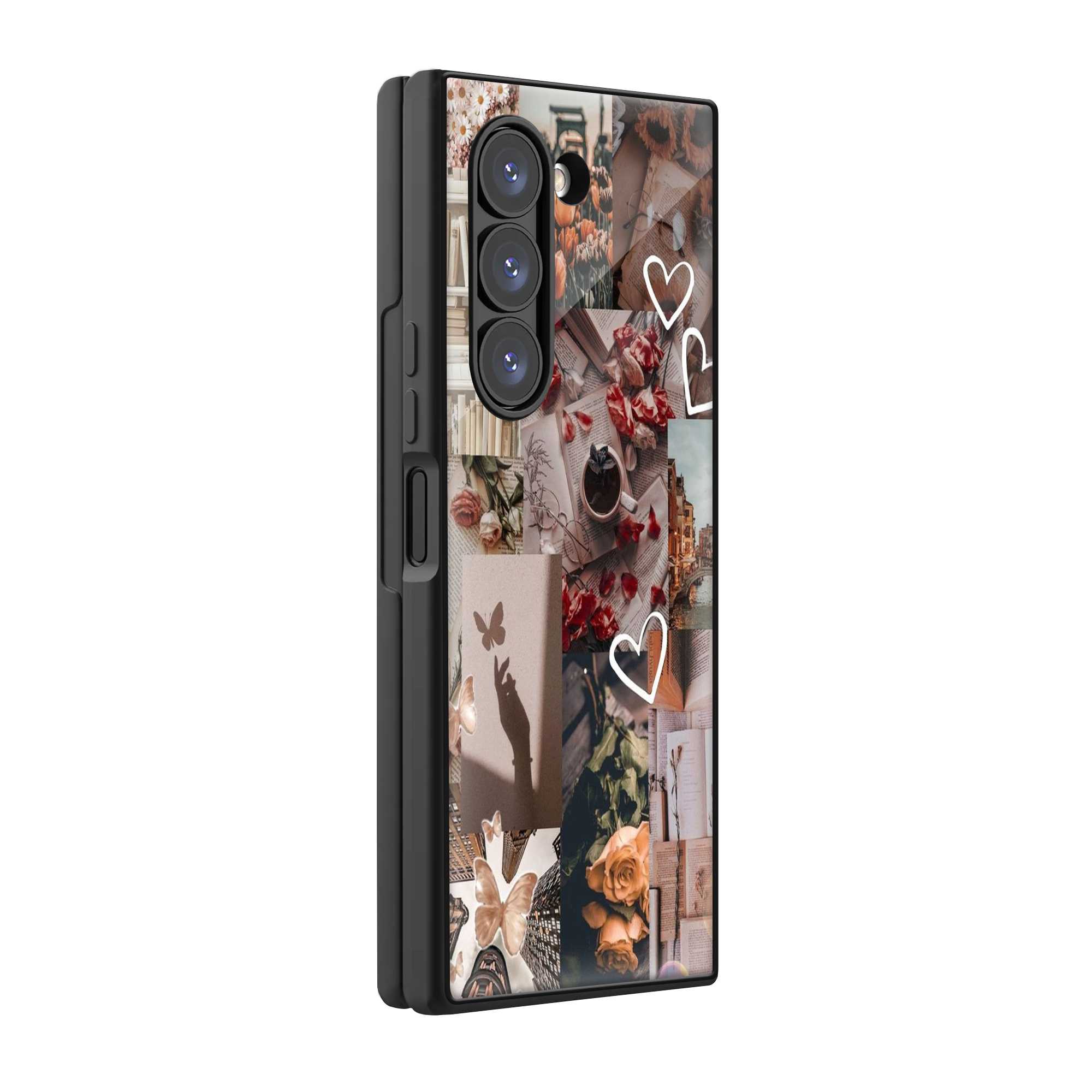 Vintage Bloom Samsung Z Fold Glass Case
