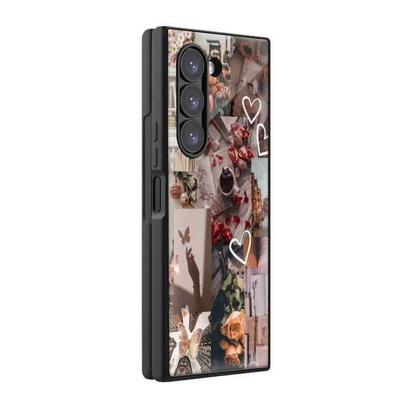 Vintage Bloom Samsung Z Fold Glass Case