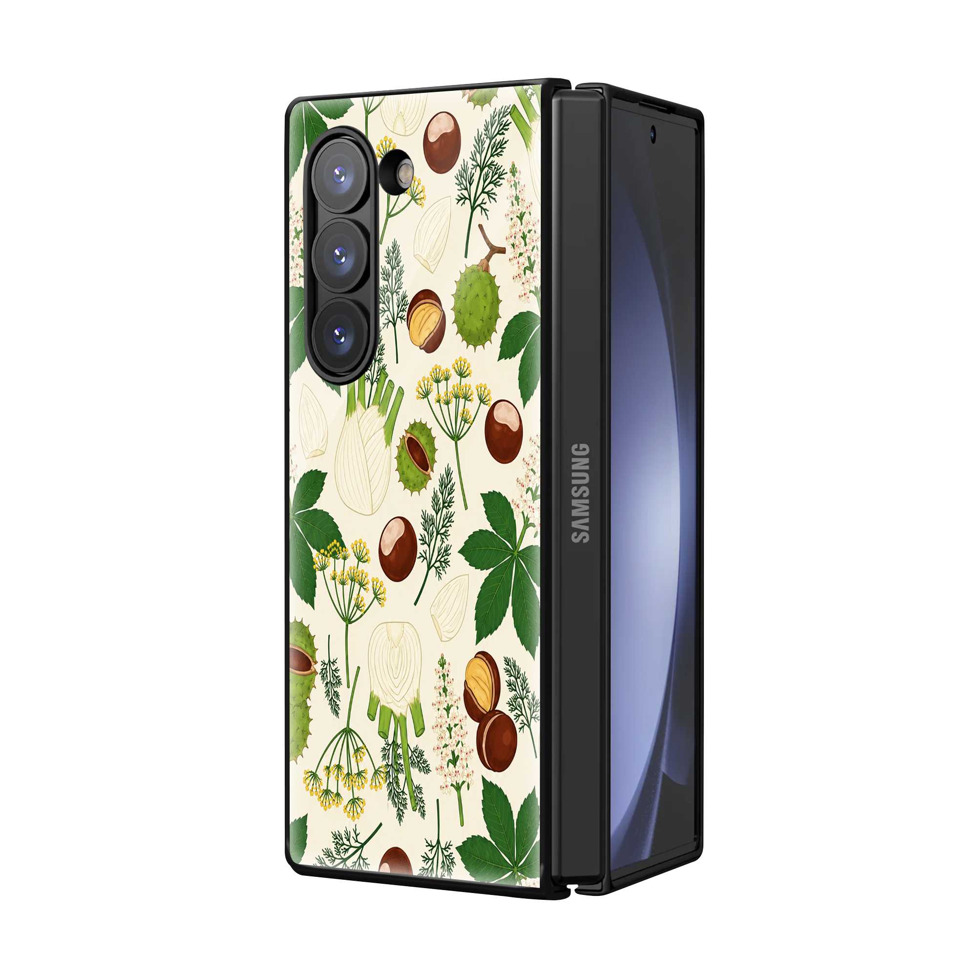 Vintage Botanica Samsung Z Fold Glass Case Secondary image