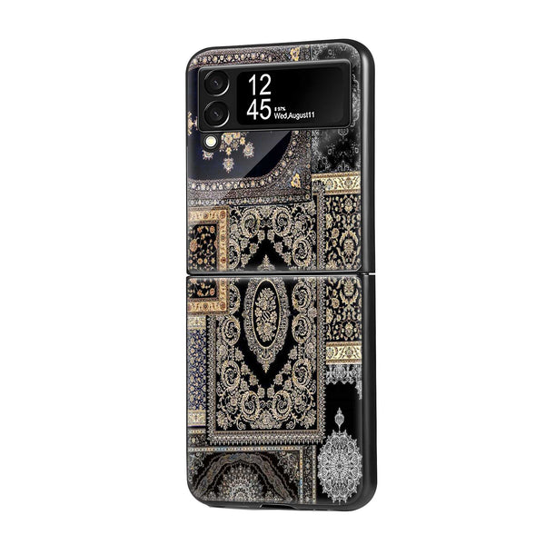 Vintage Carpet Samsung Z Flip Glass Case