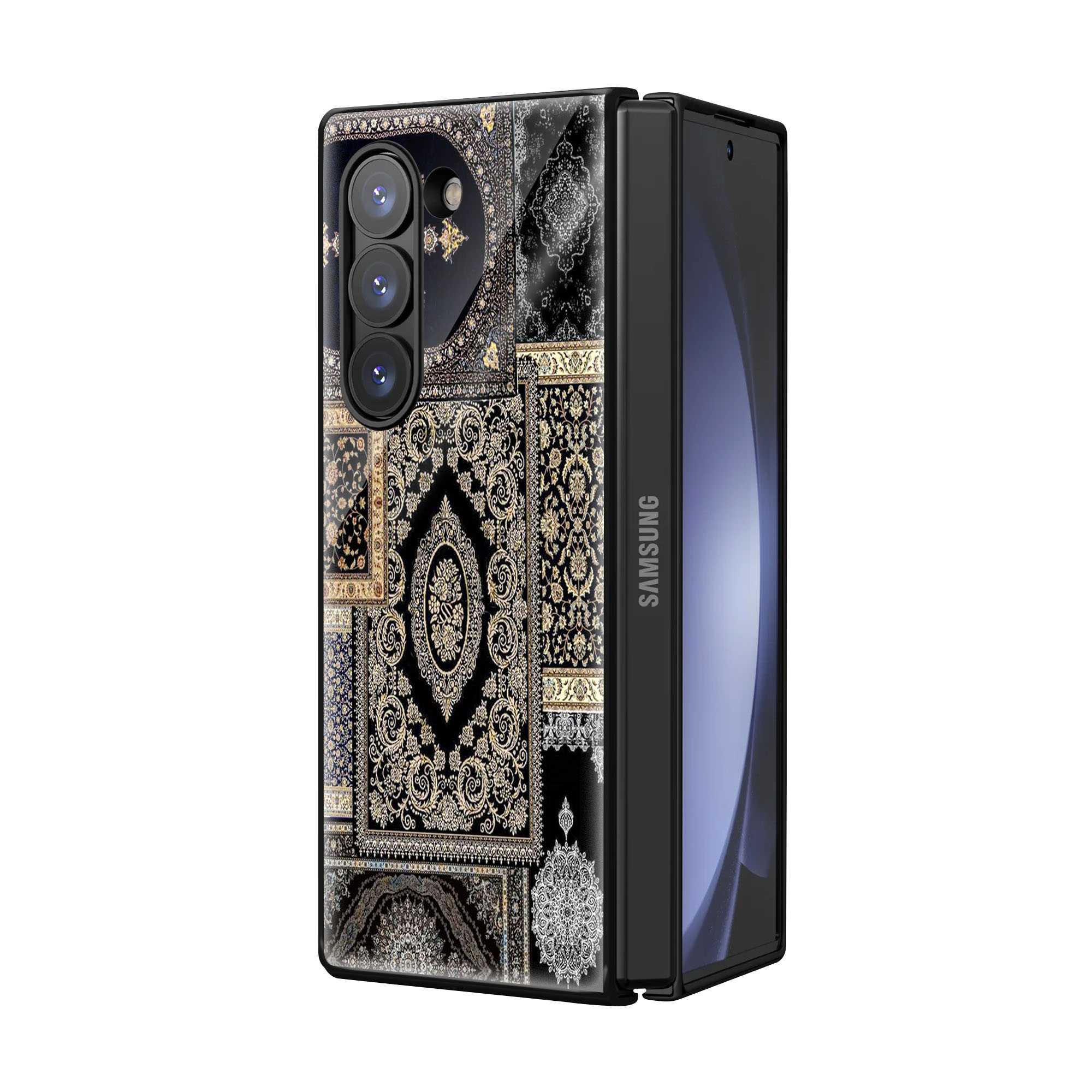 Vintage Carpet Samsung Z Fold Glass Case