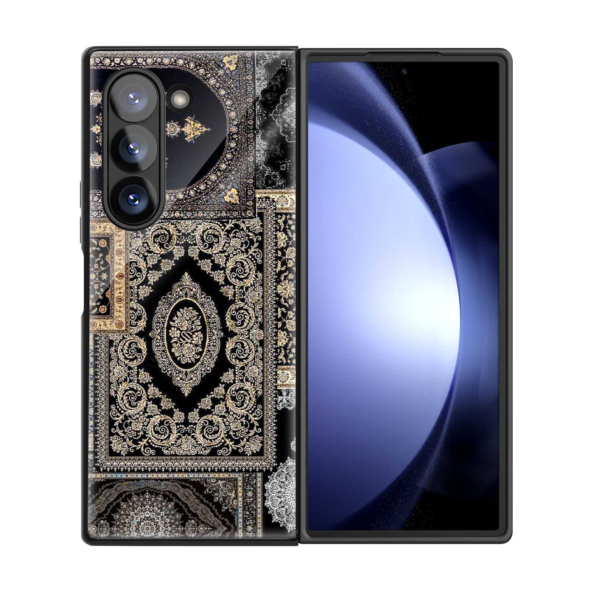 Vintage Carpet Samsung Z Fold Glass Case