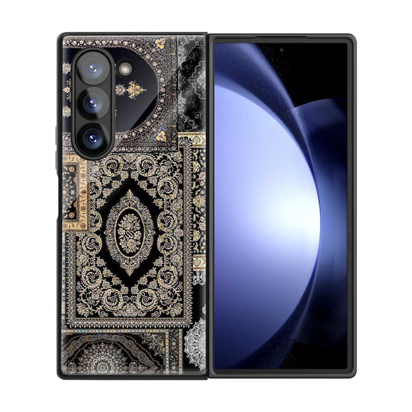 Vintage Carpet Samsung Z Fold Glass Case