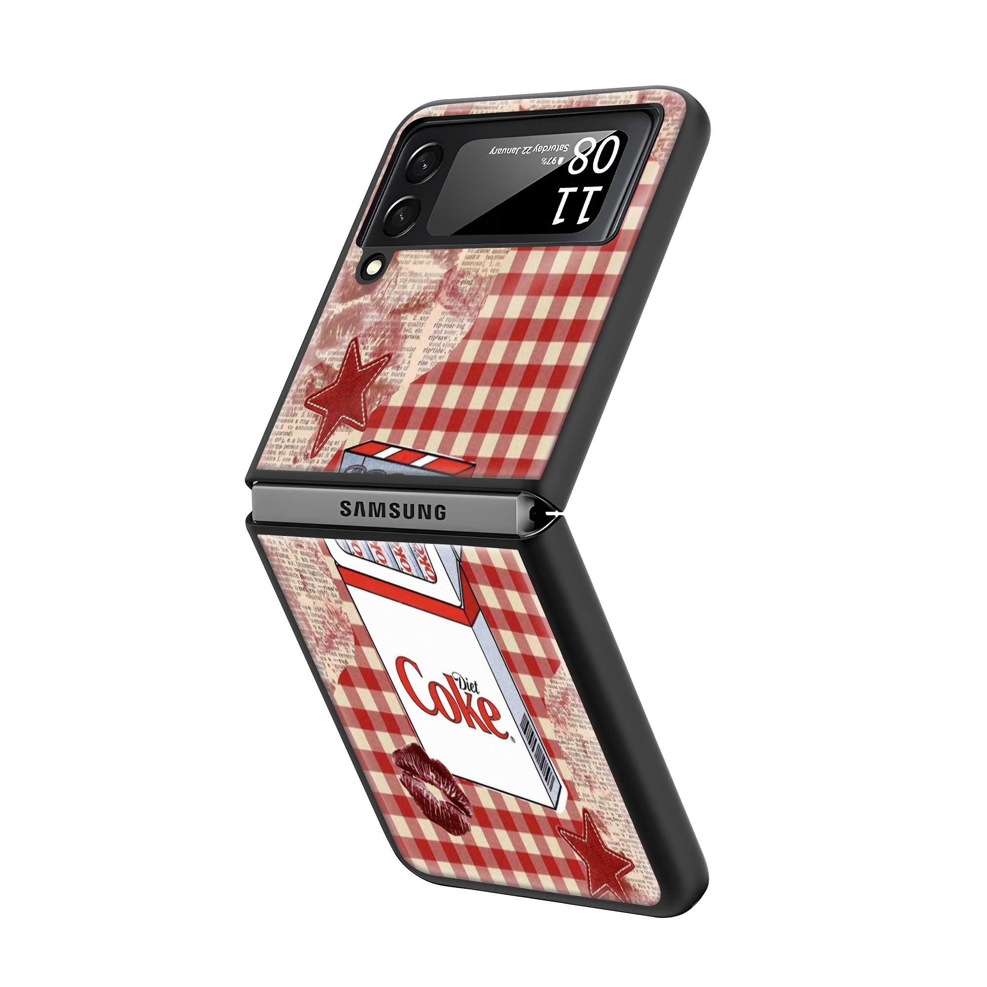 Vintage Cola Club Samsung Z Flip Glass Case Secondary image